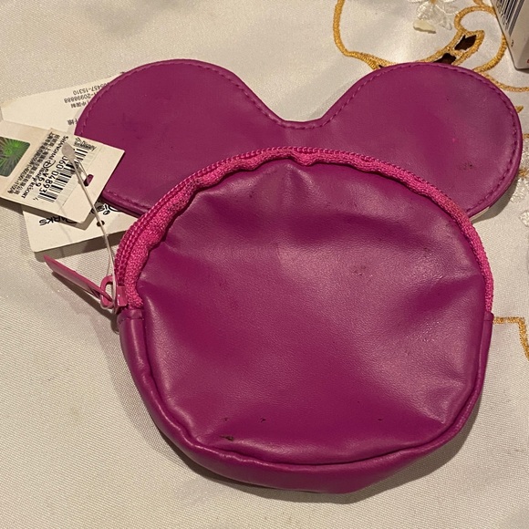 Shanghai Disney Pink and Blue Swirl Kids Coin Purse - Picture 2 of 3